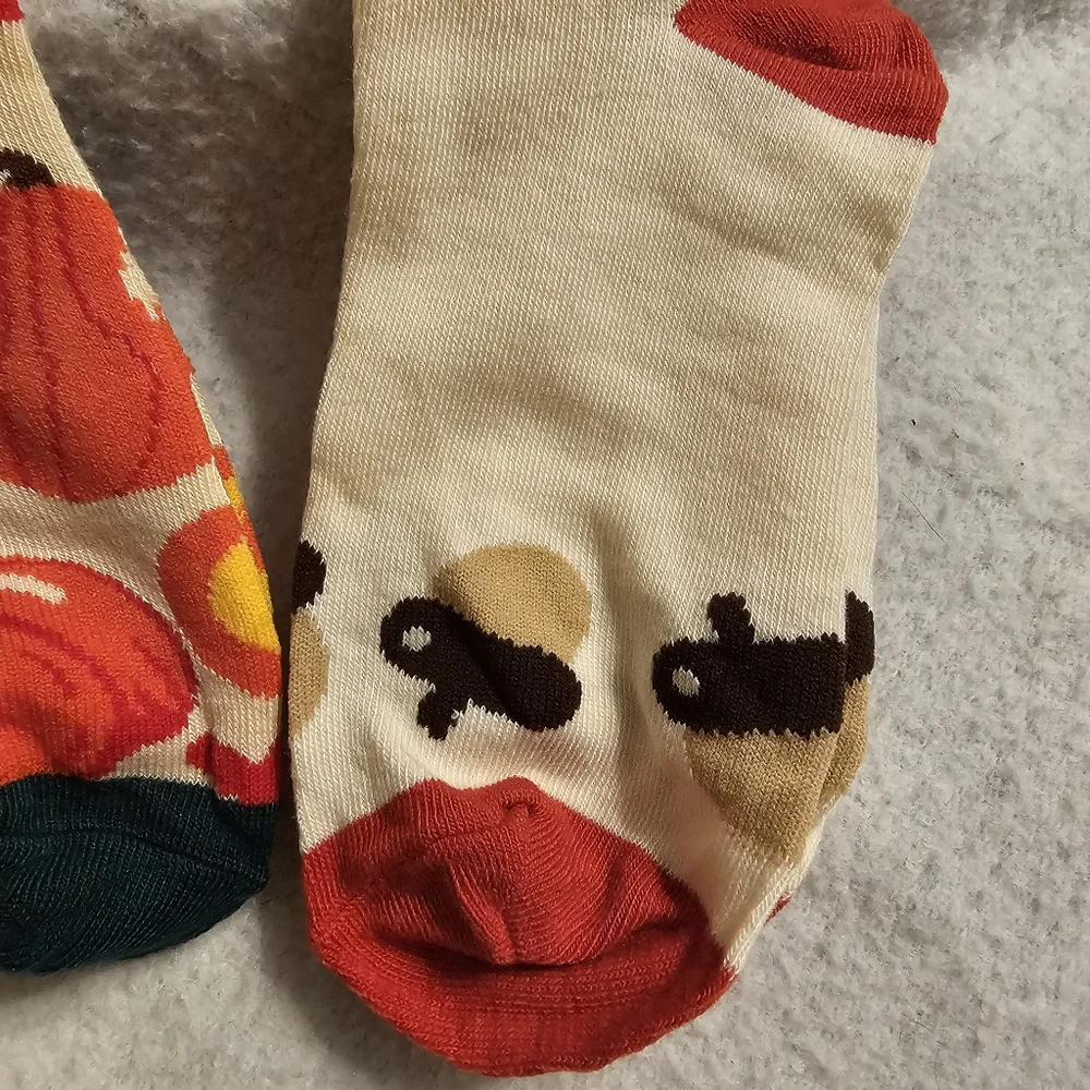 Set Of Three Fall Thanksgiving Pumpkin New Socks
